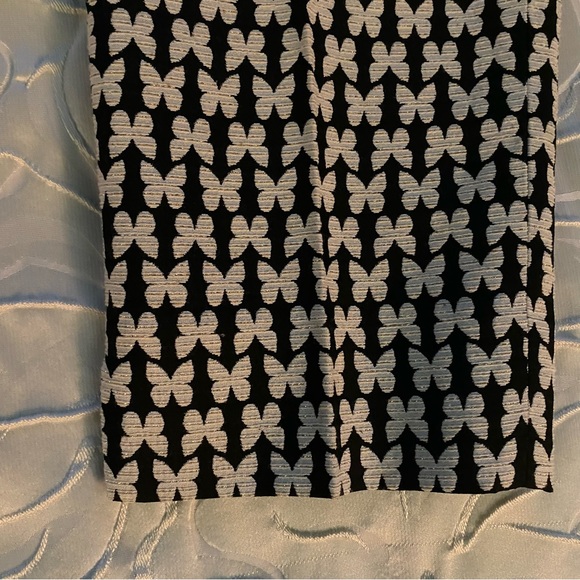 Talbots RSVP Jacquard Butterfly Ankle Pants Size 2 - Picture 9 of 12